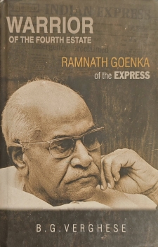 Cover of a book on Ramnath Goenka