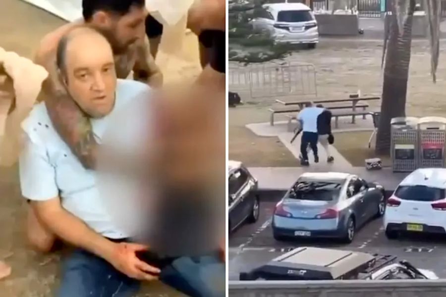 Ahmed al Ahmed restrains suspect during Bondi Beach shooting in Sydney, Australia