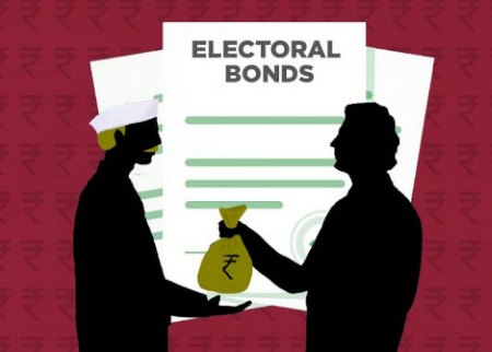 Electoral Bonds scheme illustration showing anonymous political funding in India