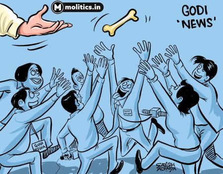 Cartoon on herd mentality in news media