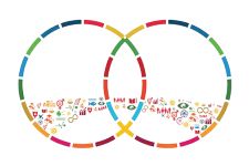 South-South Cooperation concept illustration