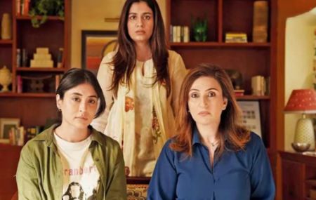 Scene from The Great Shamsuddin Family featuring women navigating family and personal choices.