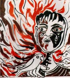 Illustration symbolising communal tension