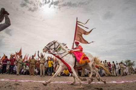 Varkari pilgrimage procession in Maharashtra