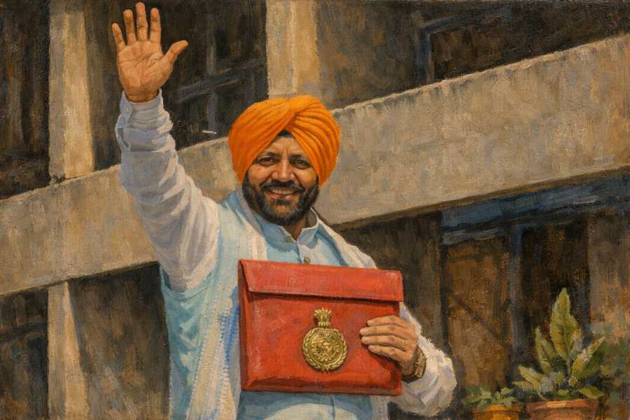 Haryana Budget 2026–27 presentation by CM Nayab Singh Saini